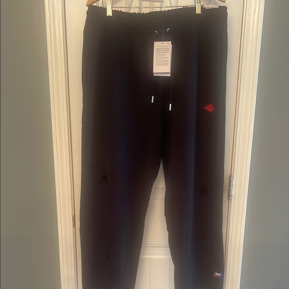 Jordan Black Sweatpants with Elastic Waistband